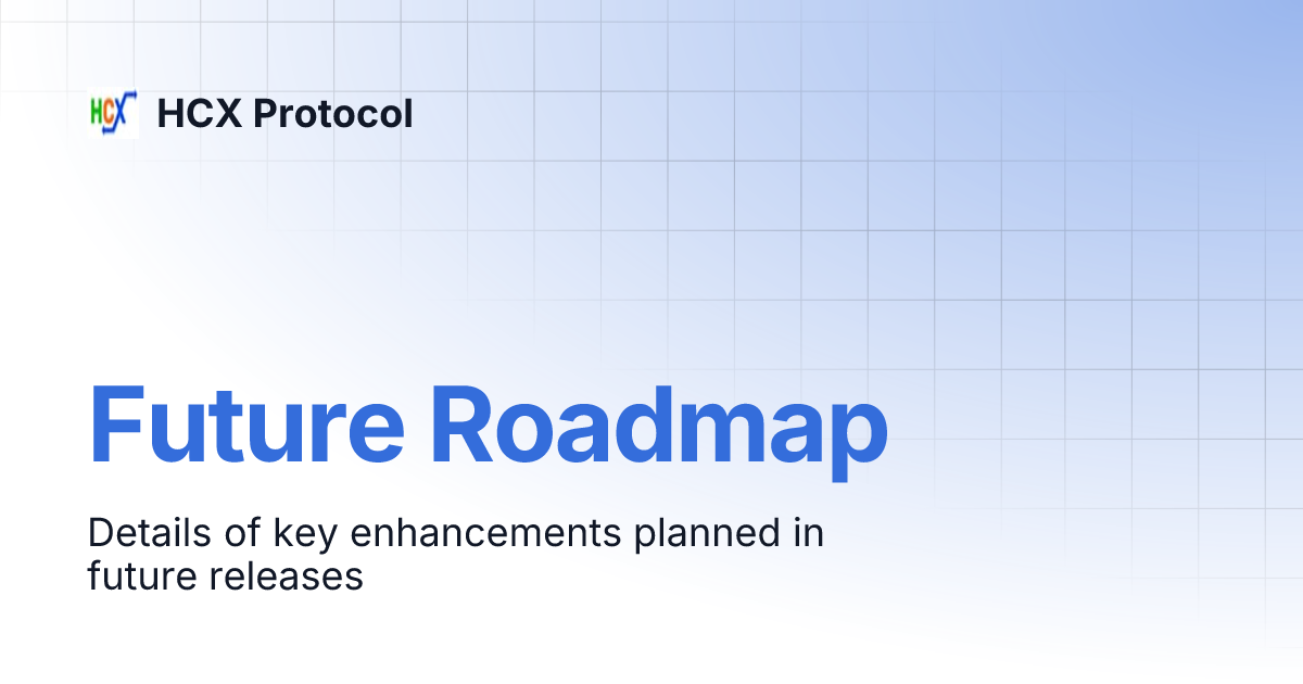 Future Roadmap V0 7 1 Hcx Protocol